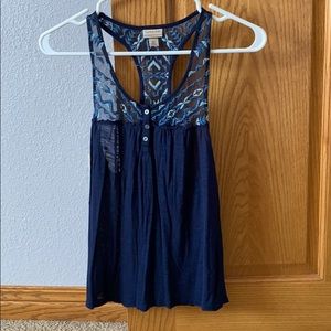 Navy blue tank top